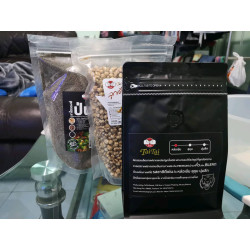 Premium Dark Roast Coffee Beans from Thailand's Mae Hong Son