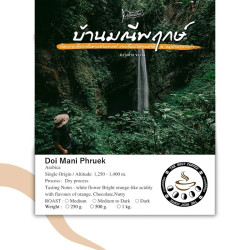 Entdecken Sie Doi Mani Phruek Kaffee: Authentische thailändische Bohnen.