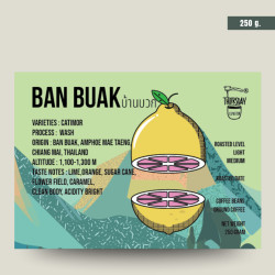 Thai Coffee Beans: Organic Ban Buk Roasted (250g)
