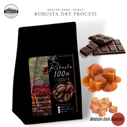 Ranong Coffee Beans Thailand: Medium-Dark Roast (500g)