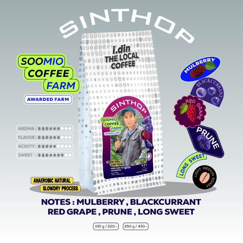 Prisvinnende Sinthop-kaffebønner fra Thailand