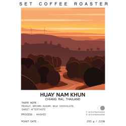 Huay Nam Khun -kahvipavut Thaimaasta