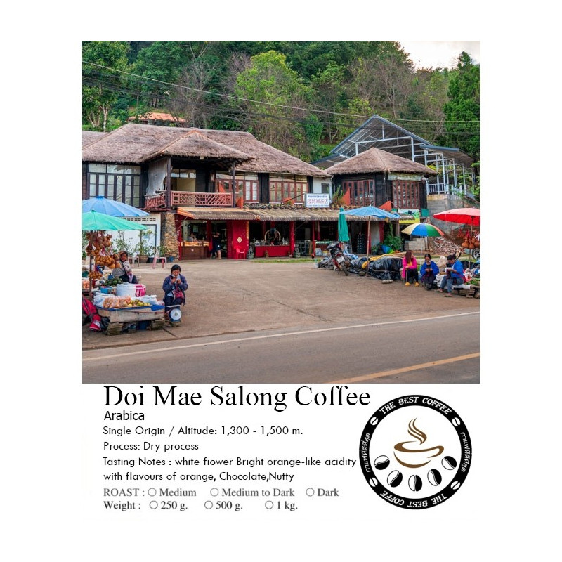 ドイメーサロンコーヒー豆：タイで焙煎されたオーガニックコーヒー豆