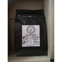 Taste Authentic Thailand: Roasted Robusta Coffee Beans (250g)